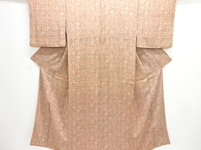 草花模様小紋着物